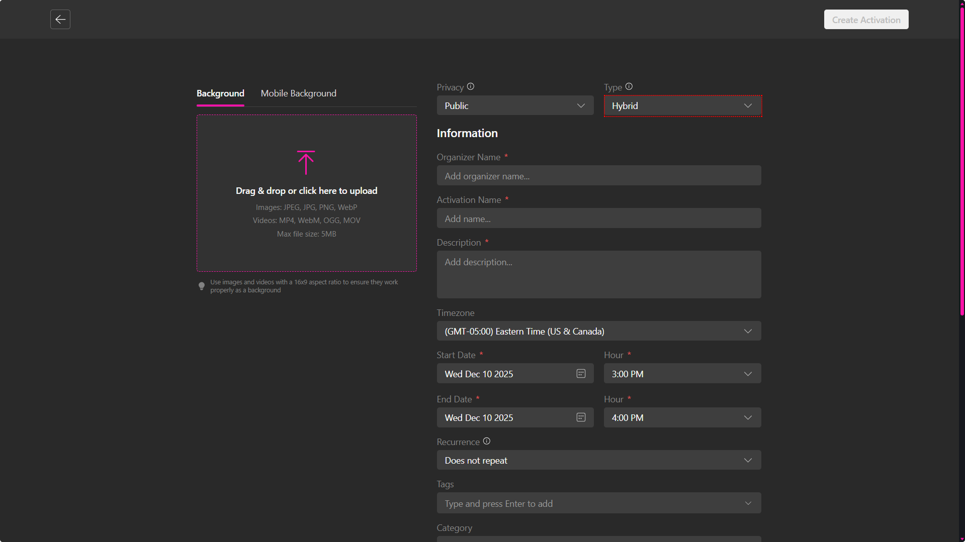 Crear Avatar Personalizado