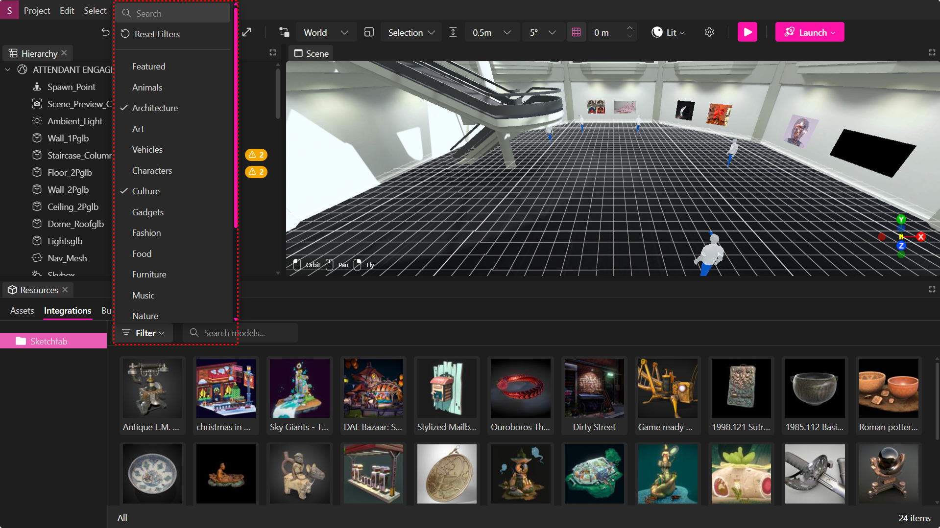 Architecture Kit Asset Panel