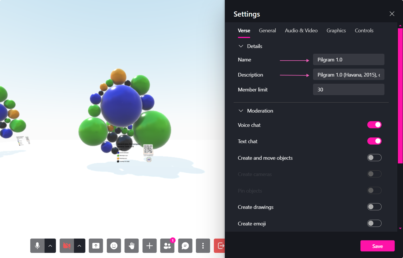Screenshot of avatar selection screen