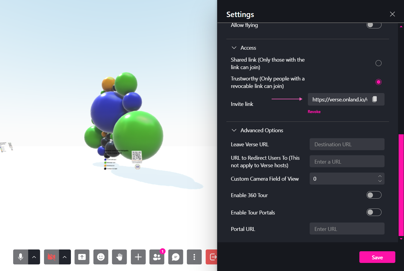 Captura de pantalla de la selección de avatar