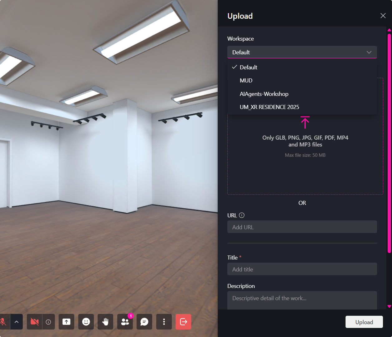 Screenshot of avatar selection screen